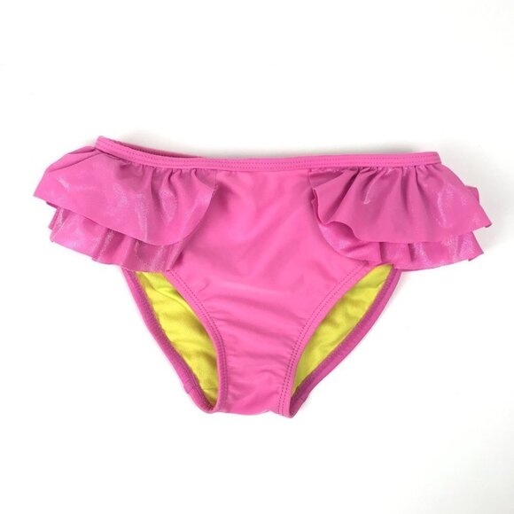 Disney Girls Pink Ruffled Swim Bottom Size 7/8 - Picture 1 of 6